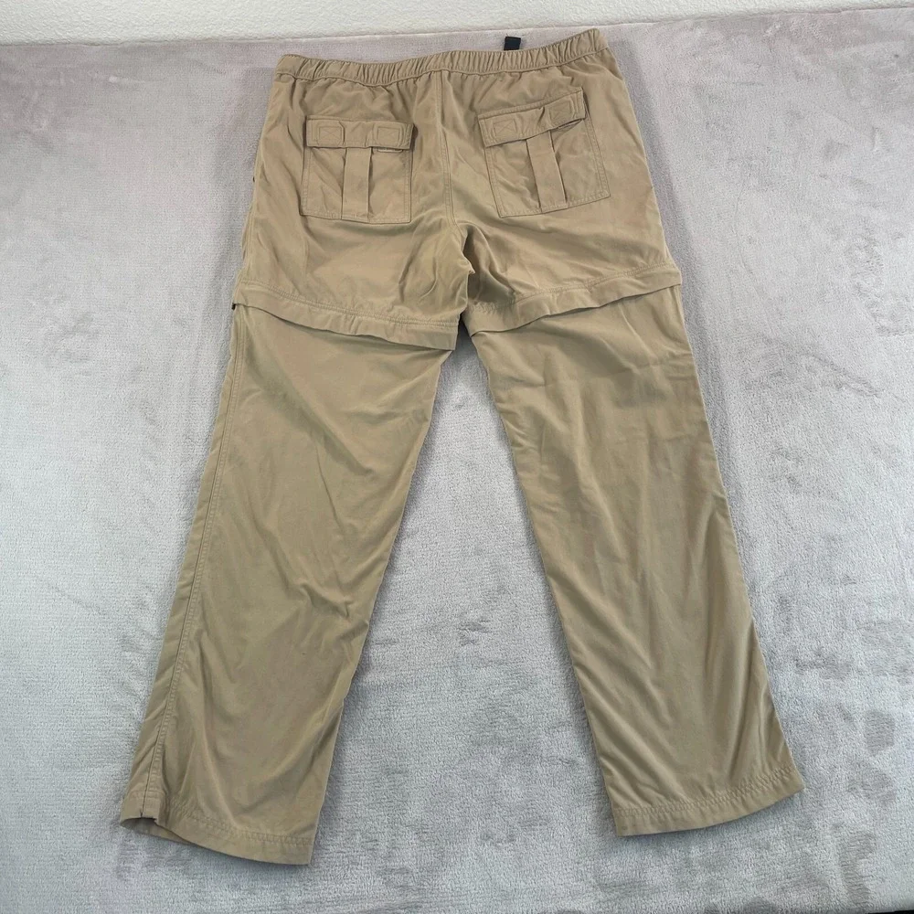 Duluth Trading Convertible Pants Men XL (36x32) Beige Nylon Performance Belted - Picture 7 of 12